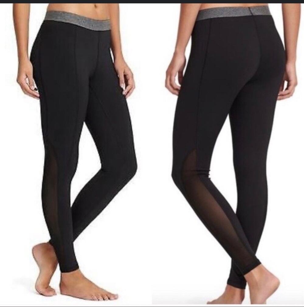 Derek Lam 10C x Athleta Merge Tight Black Full Length Size Small 192002